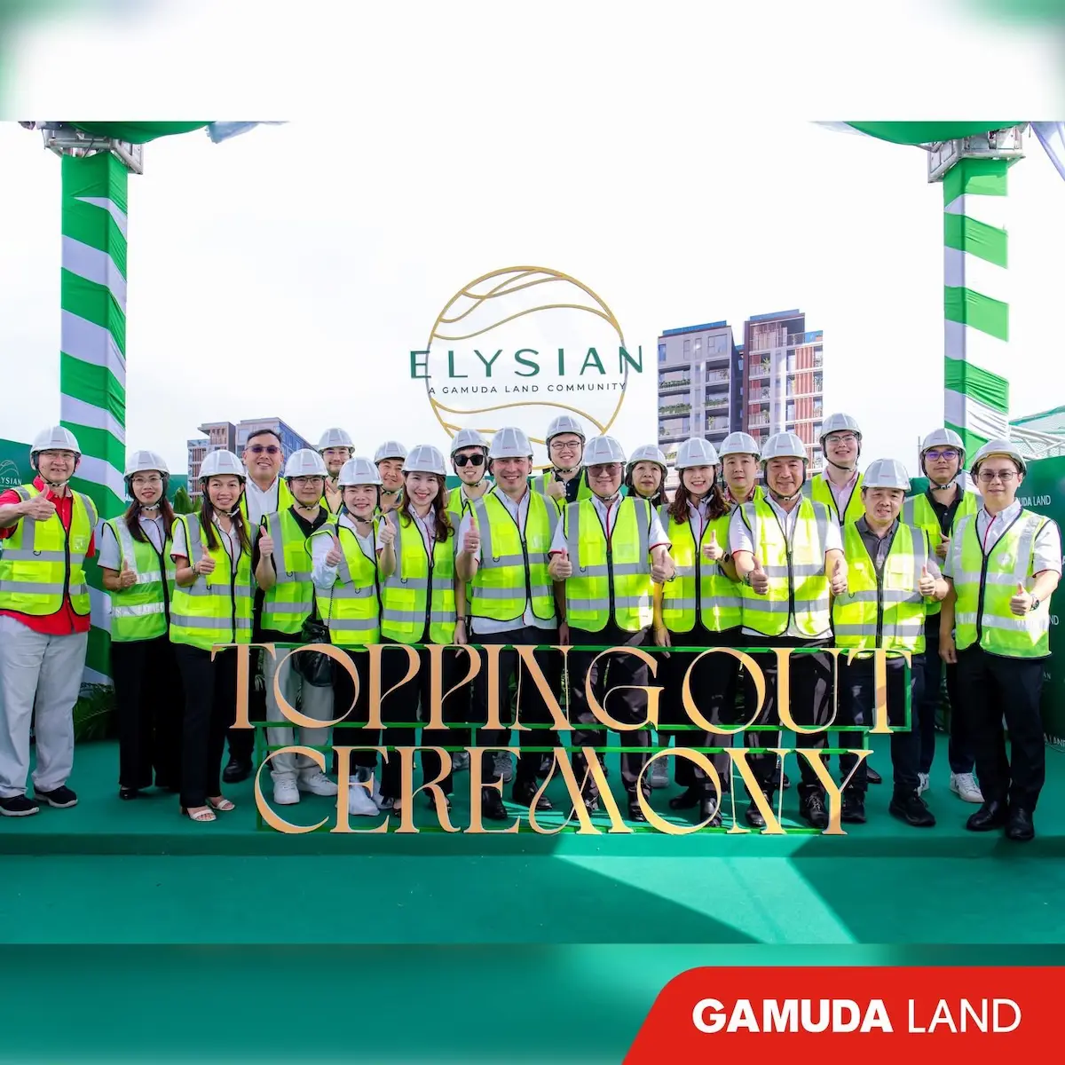 Chính thức cất nóc dự án Elysian Gamuda Land